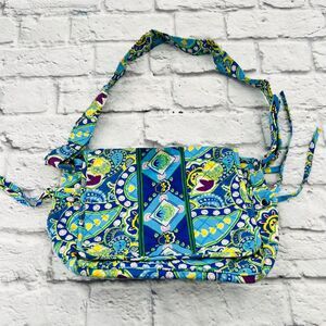 Vera Bradley‎ Small Quilted Crossbody Shoulder Bag Paisley Print Multicolor
